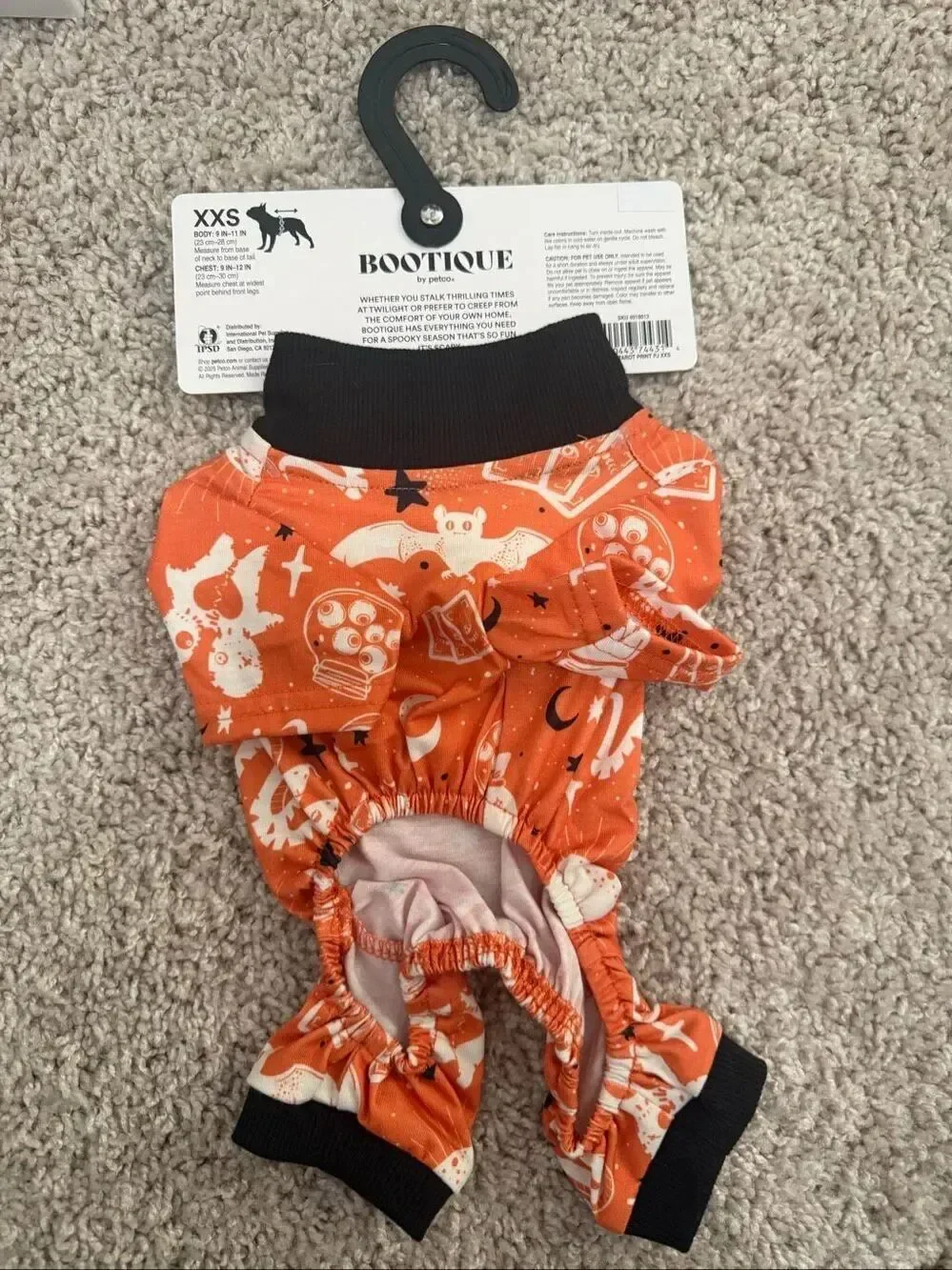 Bootique by Petco Halloween Pet Pajamas XXS